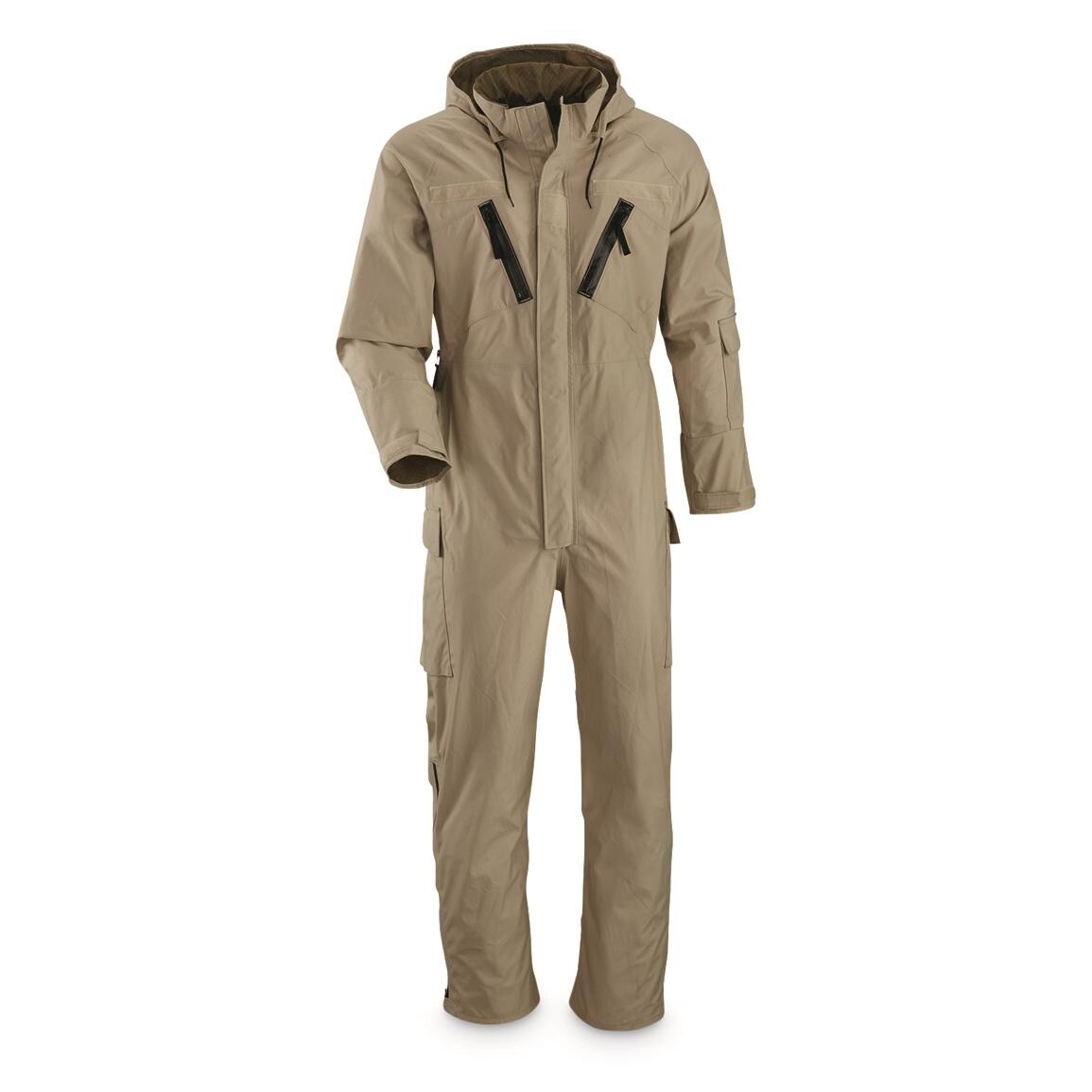 US Military Army Goretex JP-8 Fuel Handlers Coveralls Desert Tan Large New