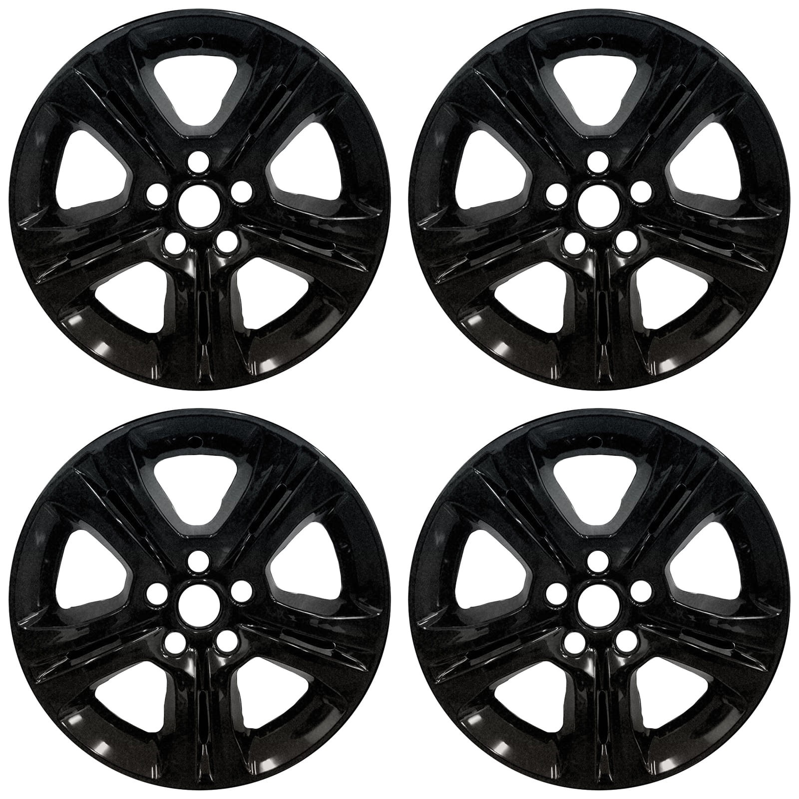 17" Gloss Black Wheel Skins for 2015-2017 Dodge Charger - UQSK0135