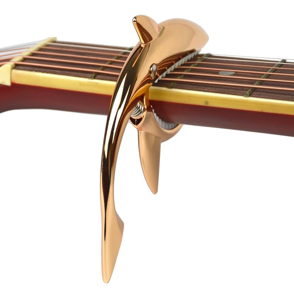 Shark Capo,Zinc Alloy Tone Clip for Acoustic,Folk,Electric Guitar and Ukulele...