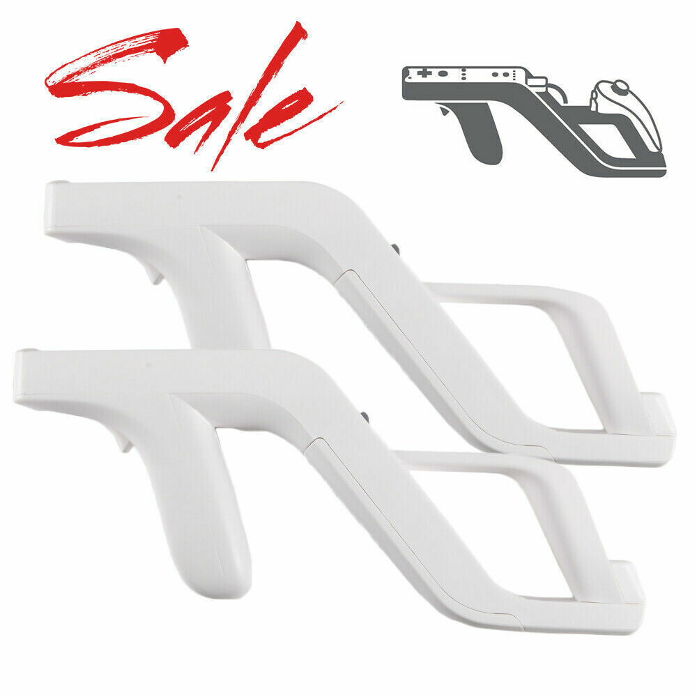 2x Zapper Gun for Nintendo Wii Wireless Blaster Remote Control Shooter