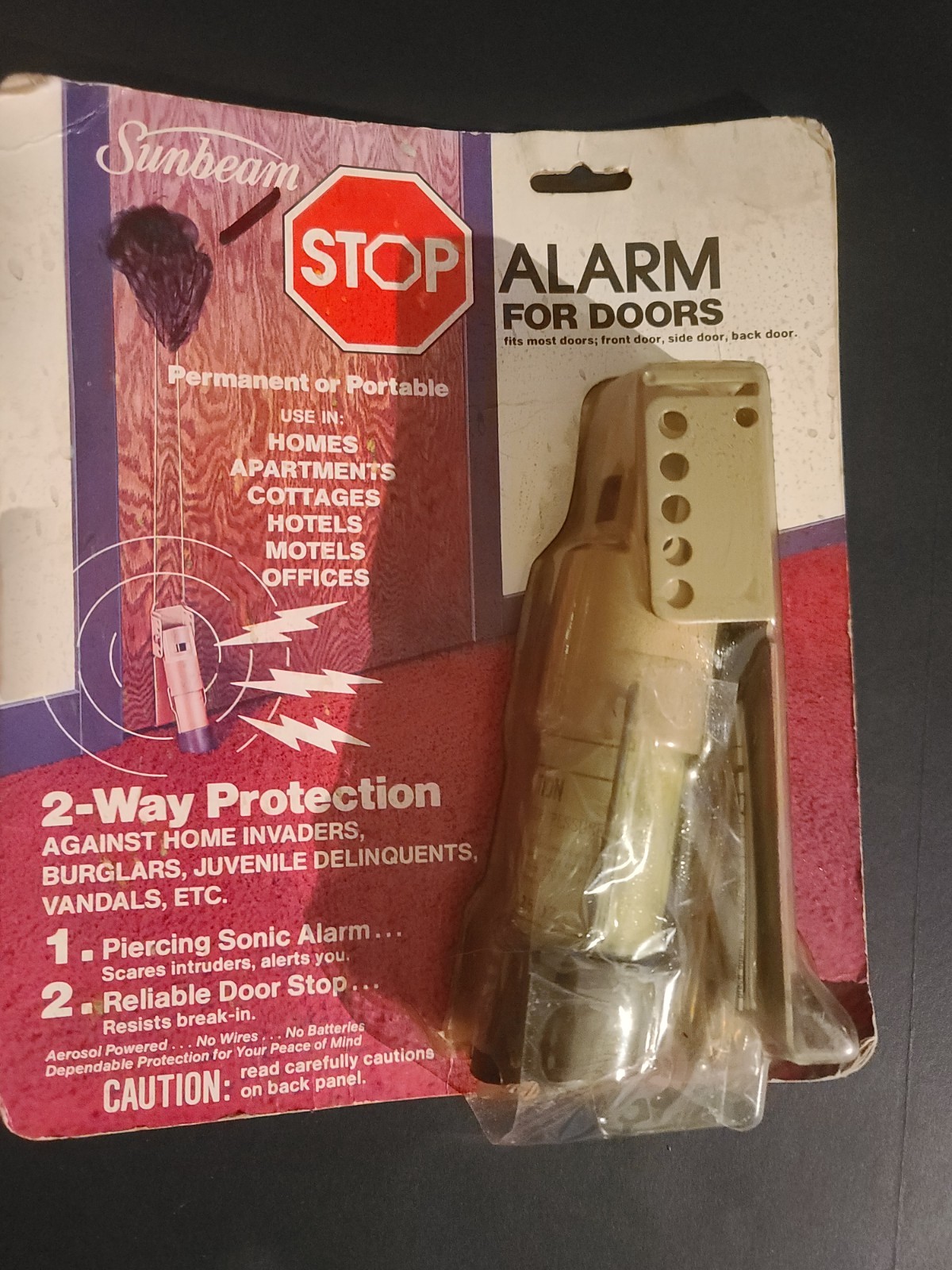 NEW FACTORY SEALED Vintage Subeam Alarm for Doors