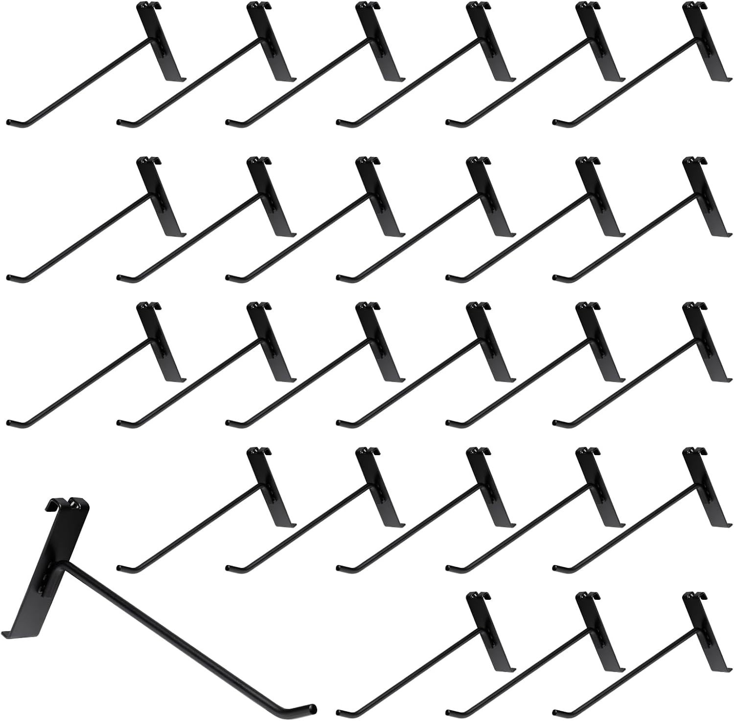 40-Pack 8-Inch Rust-Resistant Gridwall Hooks for Stylish Display Solutions