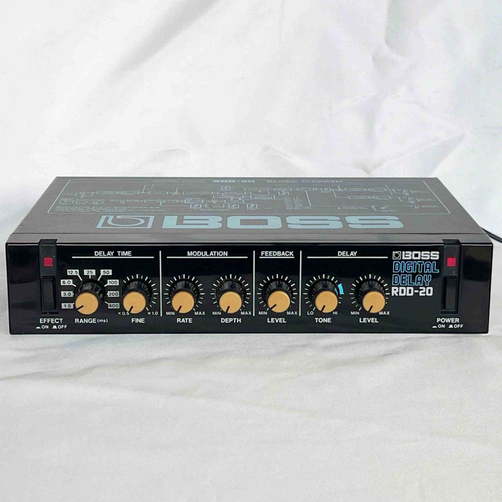 BOSS RDD-20 Digital Delay 1990 Moduration Delay Micro Rack Series Made in Japan
