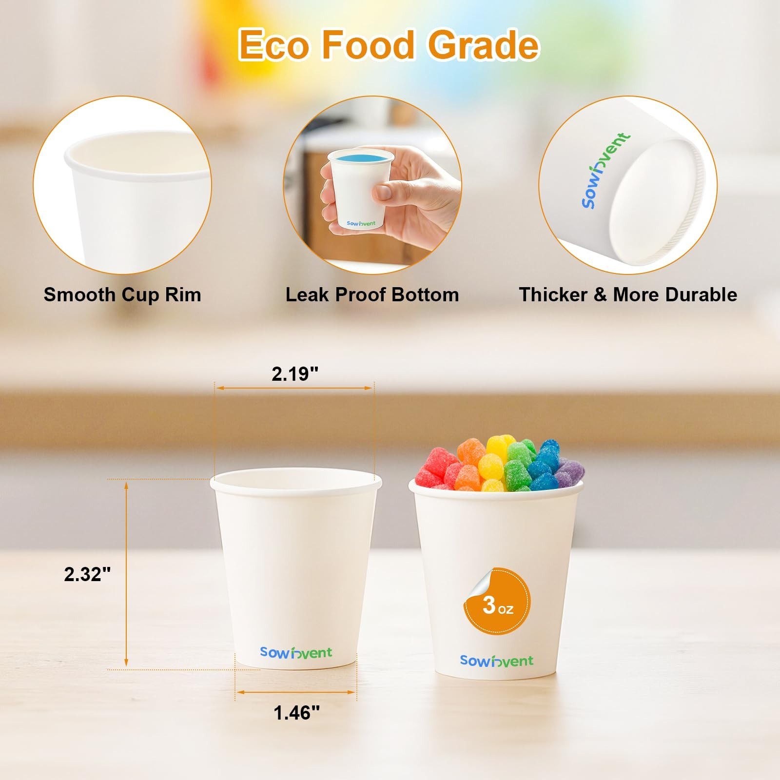 3 oz 1008 Count Small Disposable Paper Cups, Mini Sample White Espresso Cups,...