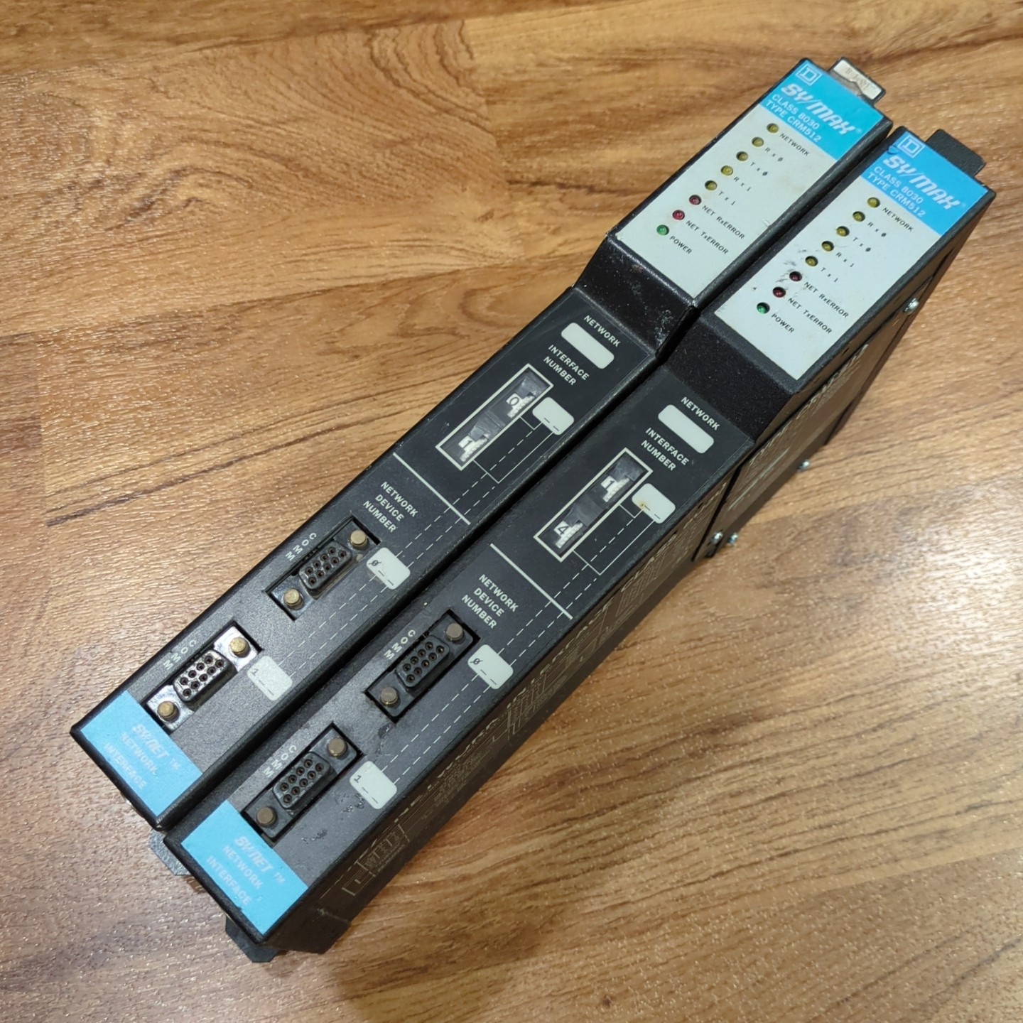 2 x SQUARE D SY/MAX NETWORK INTERFACE MODULE 8030 CRM512 8030-CRM-512