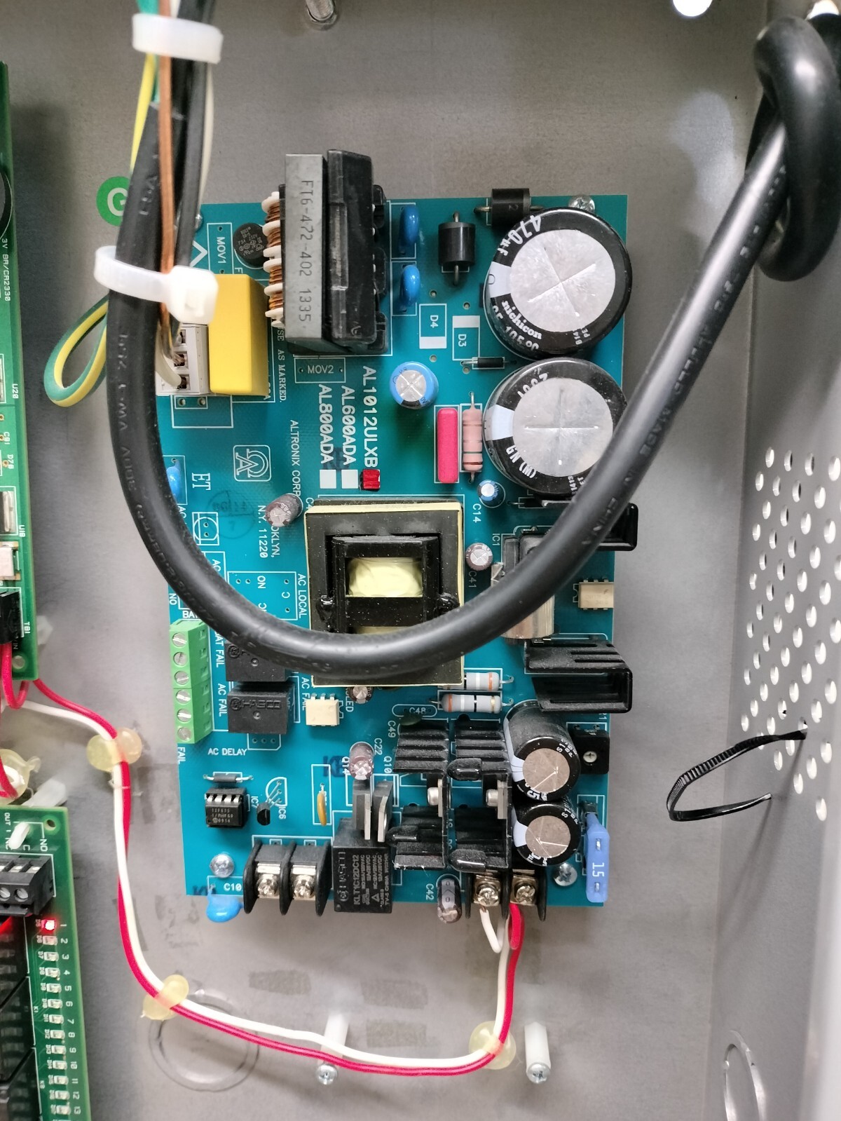 LENEL LNL-AL600ULX-4CB6 Access Control Power Supply Panel Enclosure w/ MODULES