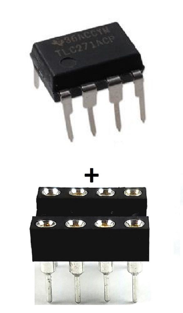1PCS TLC271ACP TLC271 + Socket - Programmable Op Amp DIP-8 IC