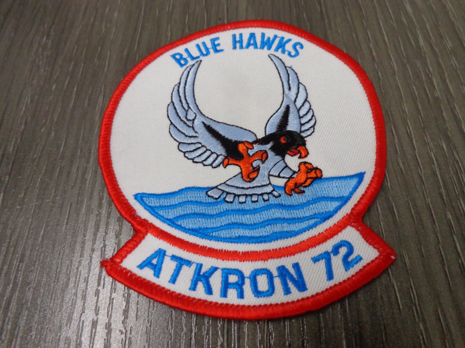 4" NAVY VA-72 BLUE HAWKS ATKRON 72 FIXED WING SQUADRON EMBROIDERED PATCH NEW