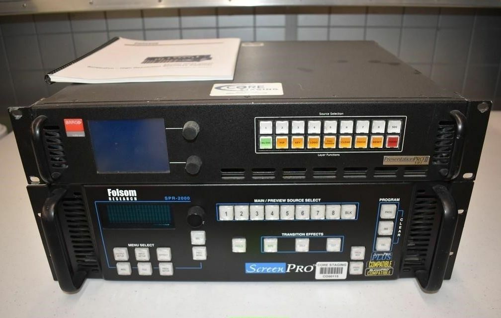 EUC Barco/Folsom Presentation Pro II SDI + SPR 2000 Screen Pro High Res Switcher
