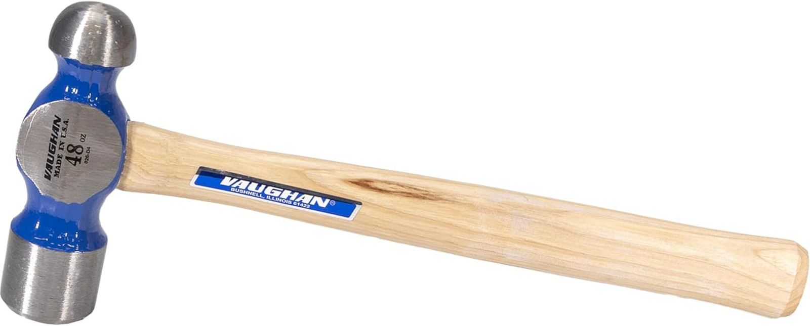Ball Pein Hammer, 48 Oz, Hickory Handle, American High Carbon Steel, TC848, VN16
