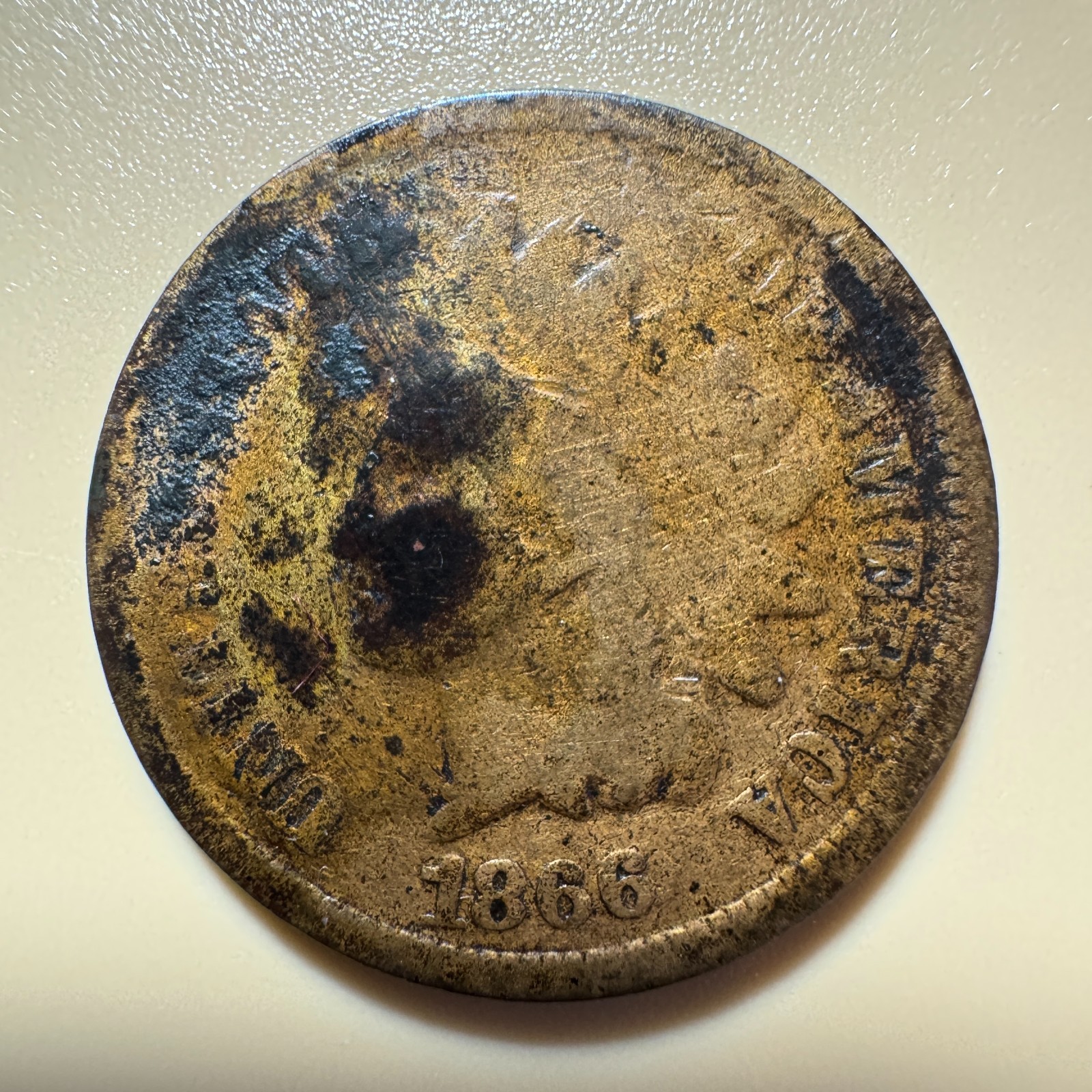 1866 US Indian Cent C230