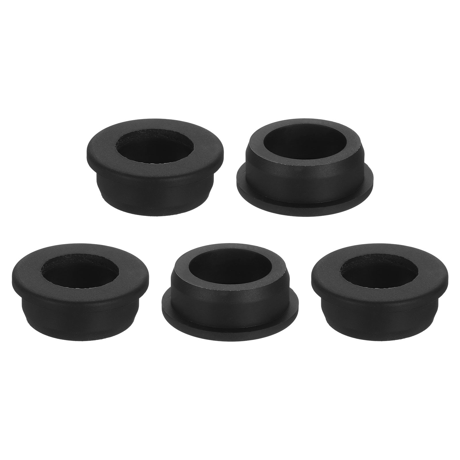 5Pcs Rubber Grommets 36mm Drill Hole, 26mm ID Top Hat Hole Plug Grommet