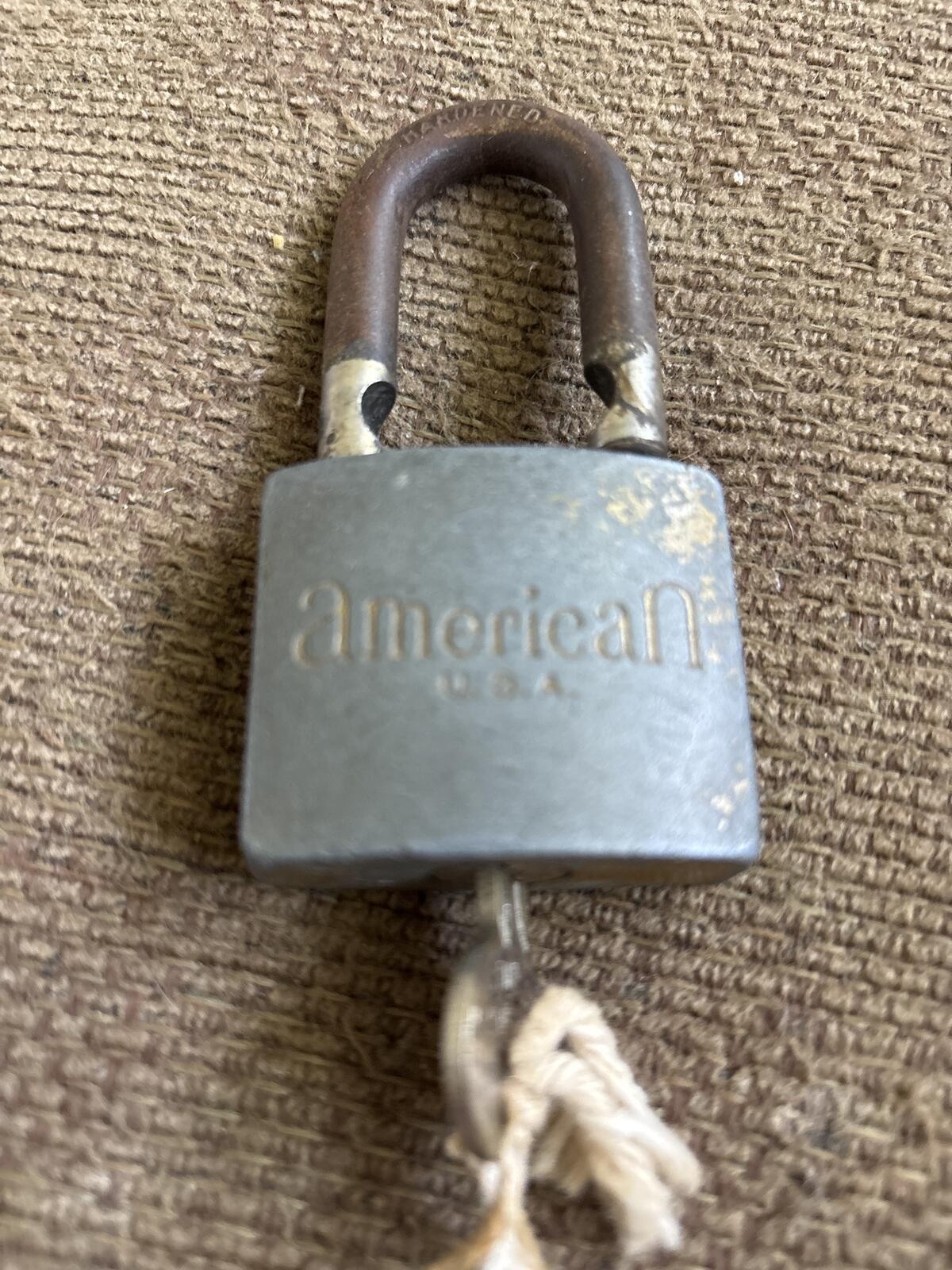 American U.S.A. Padlock with Key