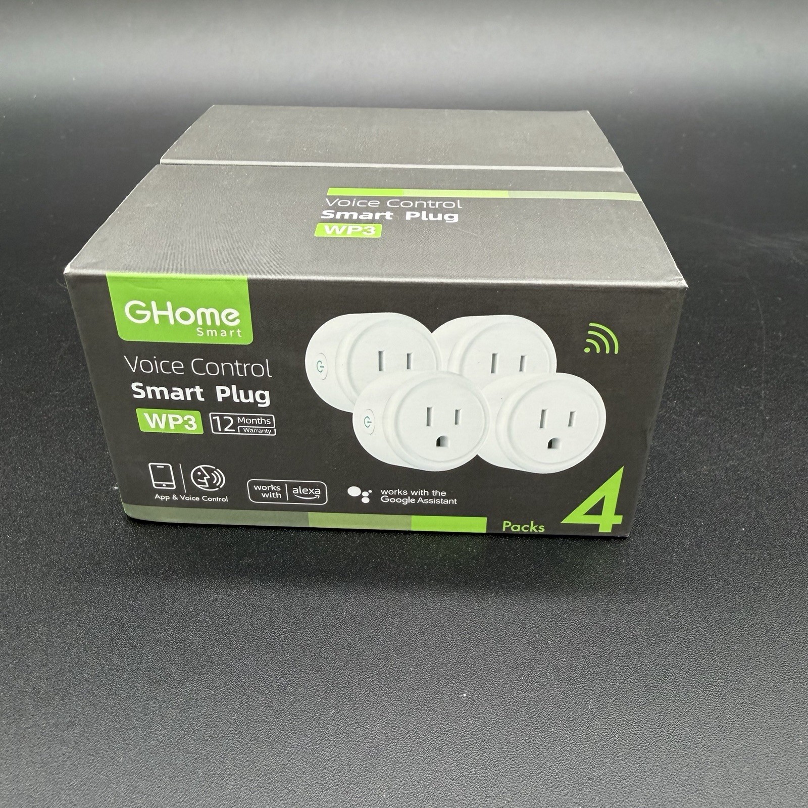 Ghome Smart Voice Control Smart Plug WP3 White 4 Pack New, Alexa and Google Home