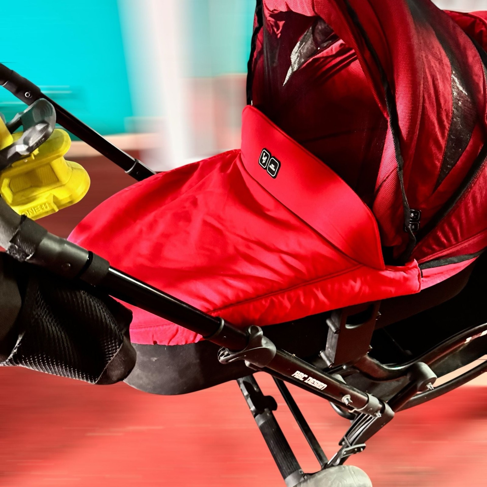ABC Design Zoom Twin/Tandem Stroller in Red