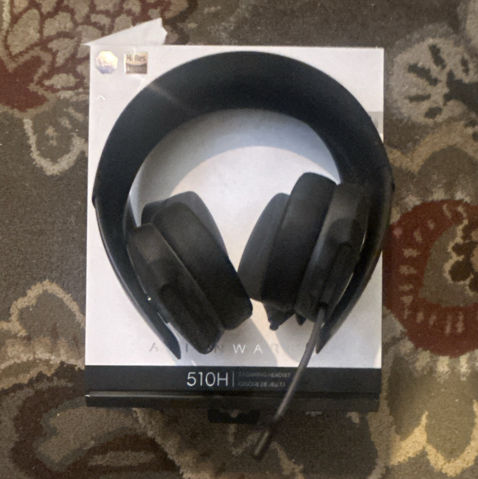 Alienware 510H Bluetooth Wireless Over-Ear Headset w/ Boom Mic, Black