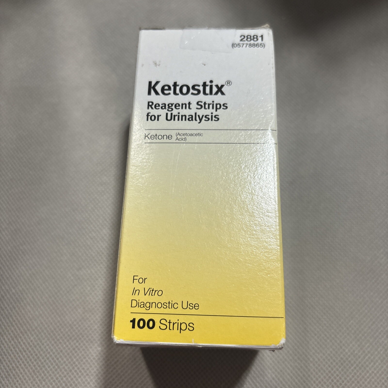 Ketostix Reagent Strips For Urinalysis - 100 Count - EXP: 11/24