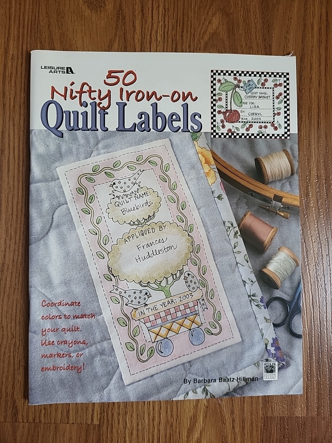 LEISURE ARTS 50 Nifty Iron-On Quilt Labels - Kooler Design Studio Barbara Baatz