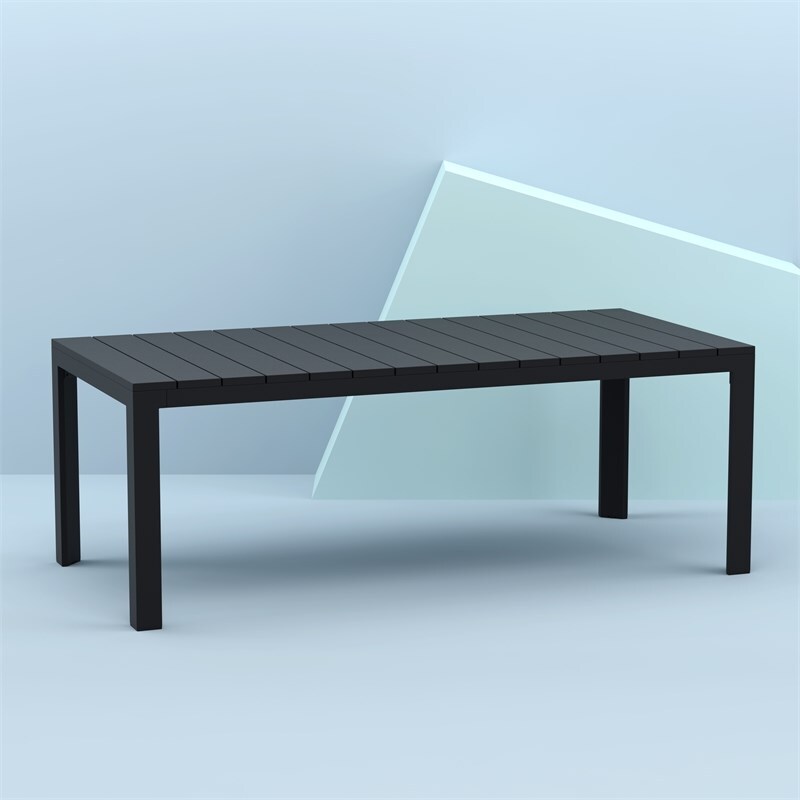 Compamia Atlantic XL 83-110 inch Extendable Dining Table in Black finish