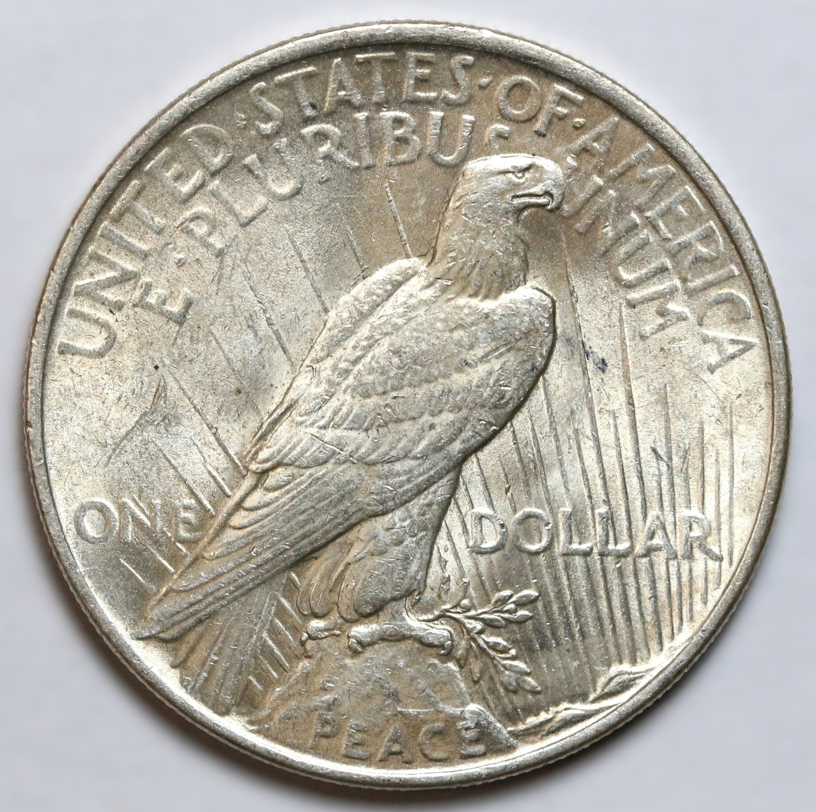 1922 $1 Peace Silver Dollar Uncirculated - RAW - Excellent Luster - Light Toning