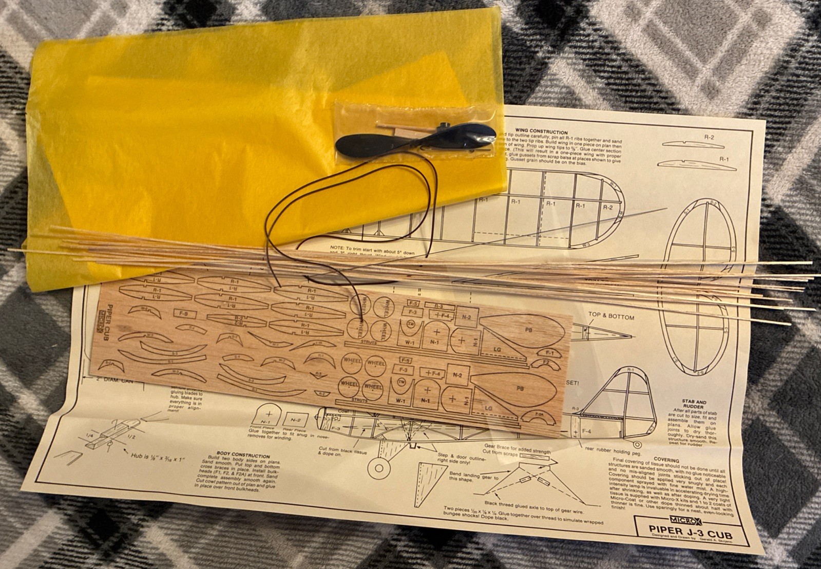 Vintage MicroX Models Piper Cub.