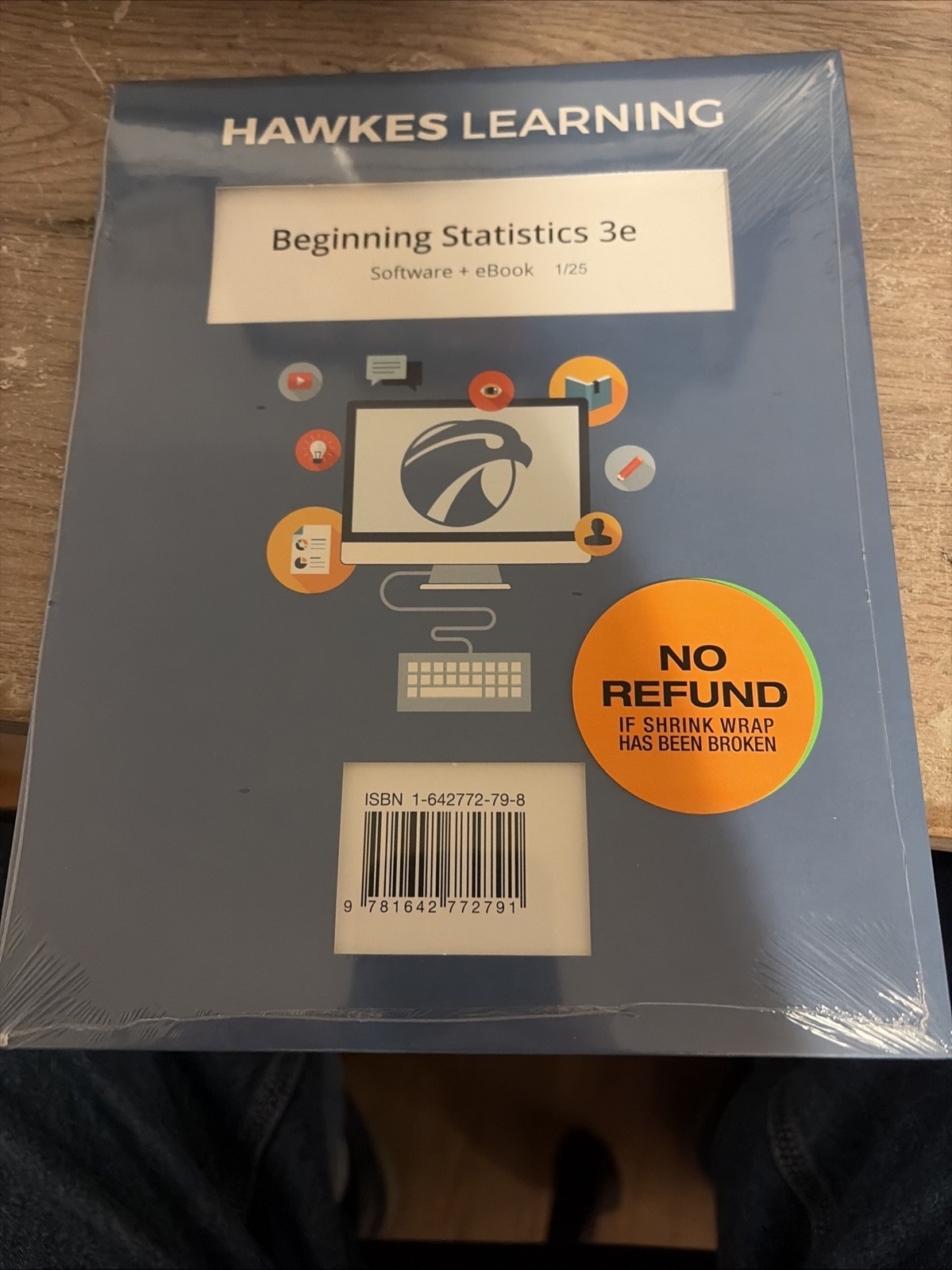 Beginning Statistics 3e  by Hawkes Learning Software + eBook