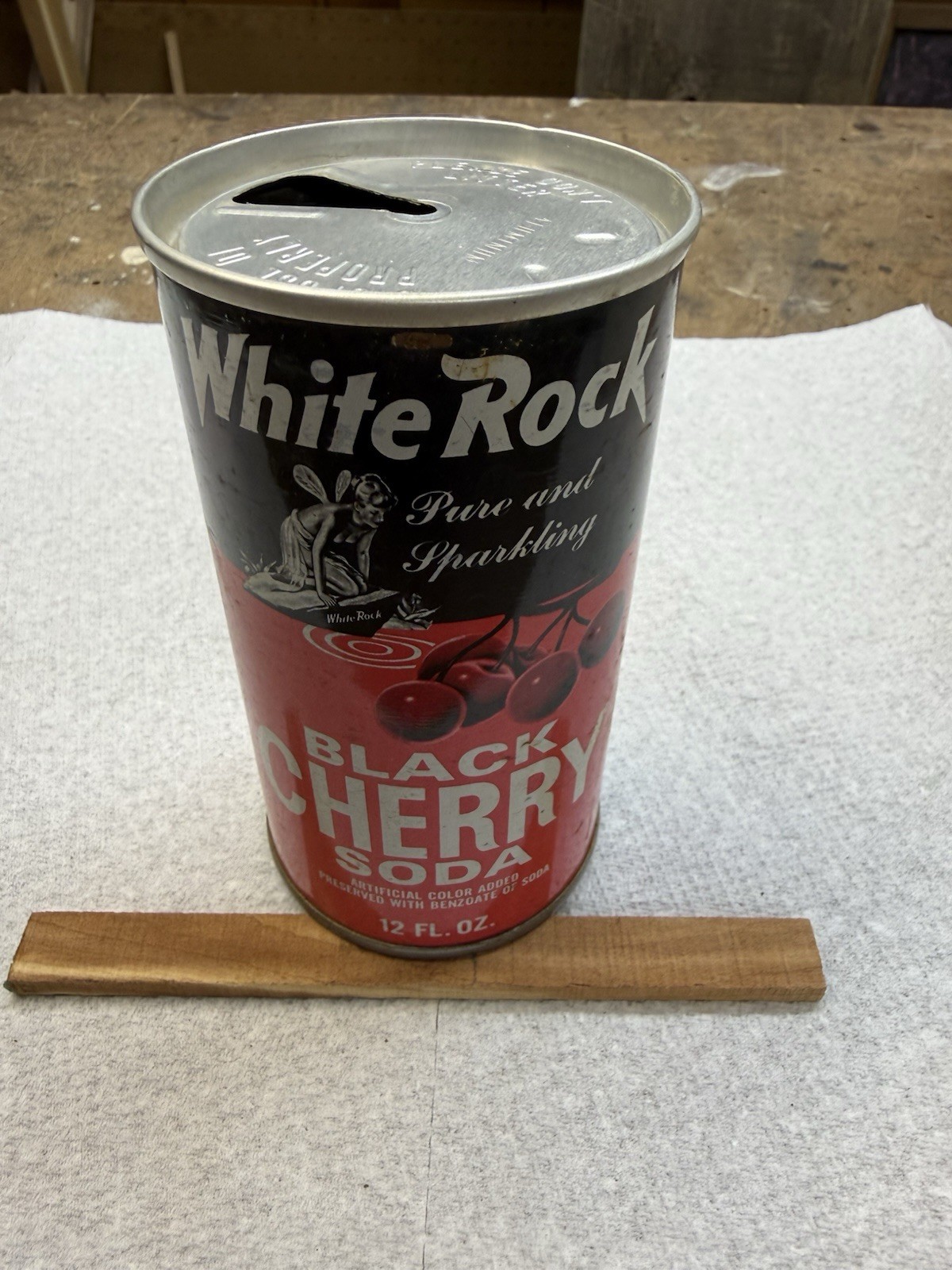 Vintage WHITE ROCK BLACK CHERRY 🍒 SODA 🥤 Can