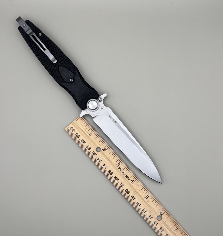 Folding Knife 4.5in D2 Blade G10 Handle Survival EDC