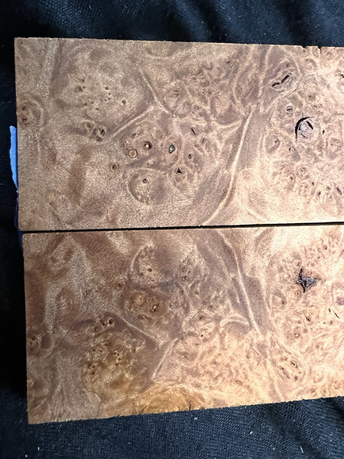 maple burl knife scales wood