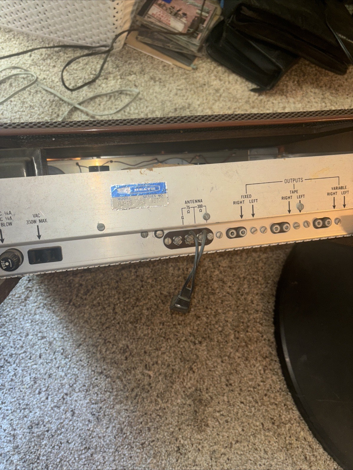 Vintage Heathkit AJ-15 Solid State Stereo Tuner Powers Up.
