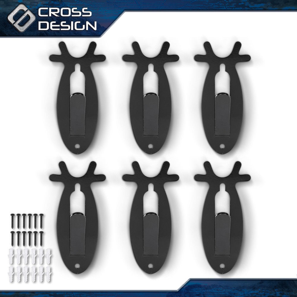 6x European Mount Wall Hanger Hook Set Deer Antelope Antler Skull Mount Bracket