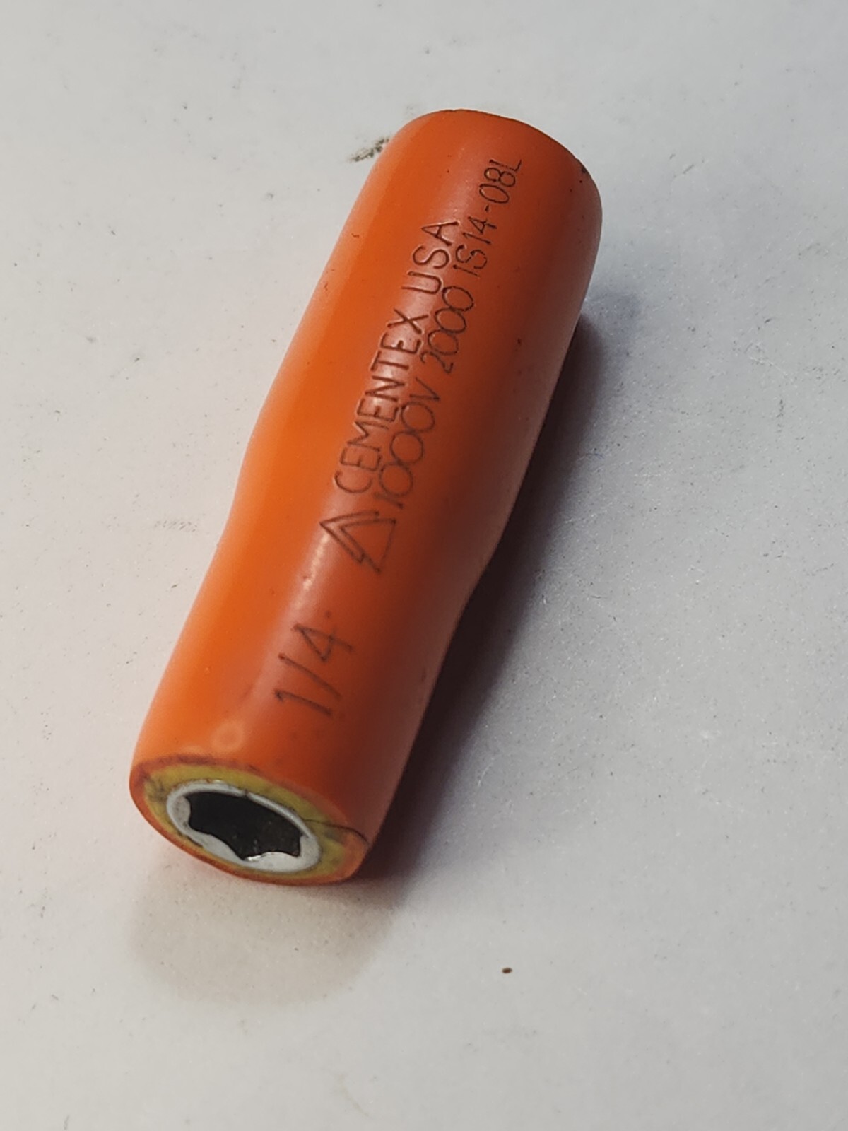 CEMENTEX 1/4", 1/2", 7/32", 9/32" 1000V Insulated Deep Socket, 1/4" Drive,6-pt