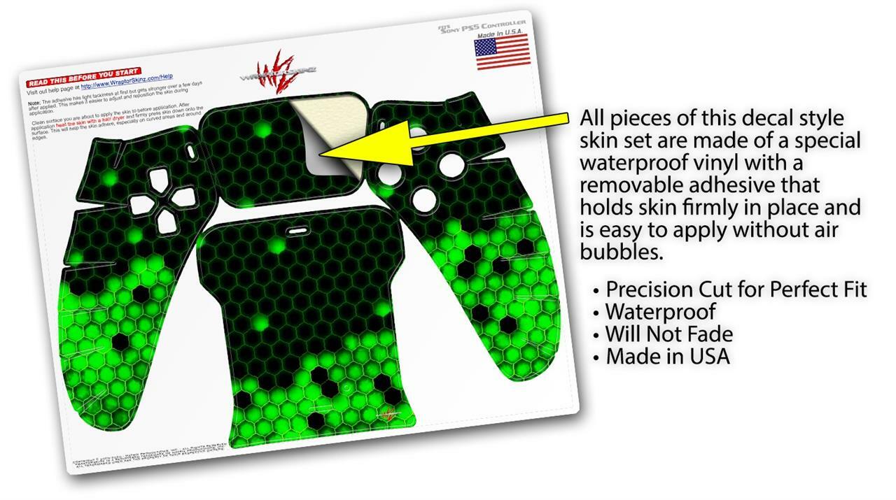 Skin Sony PS5 Controller HEX Green