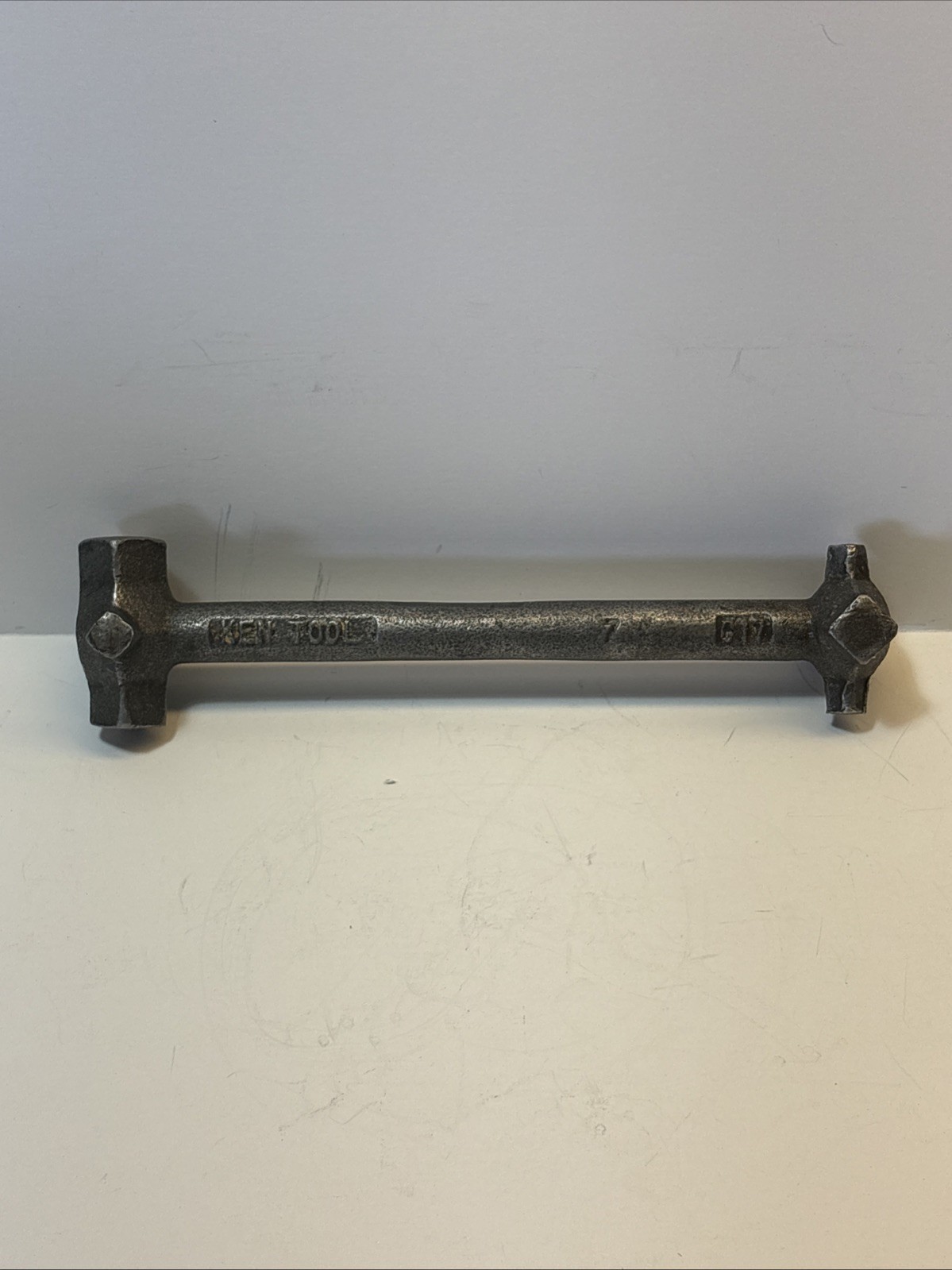 Vintage Ken Tool Drain Plug Wrench Square Multi Tool Pan Wrench USA G17
