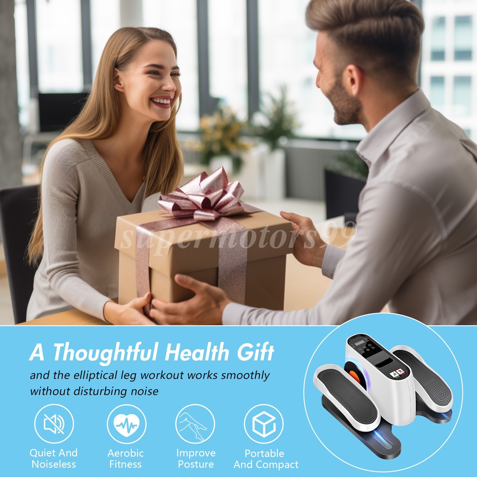 Ellipse Leg Exerciser as Seen-on Tv Under Desk Elliptical Machine Seated Eclipse