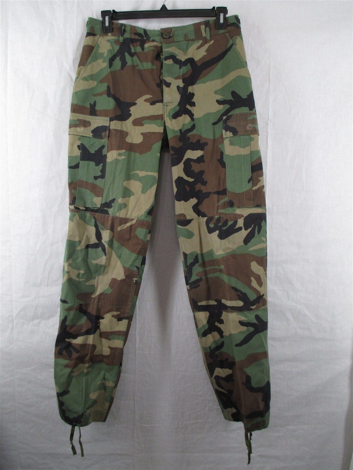 BDU Pants/Trousers Medium Long Hot Weather Ripstop Woodland USGI Army