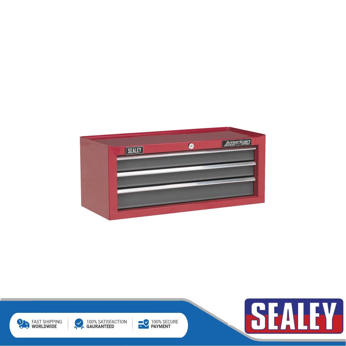 Sealey American PRO� Mid-Box Tool Chest 3 Drawer Red/Grey AP22309BB