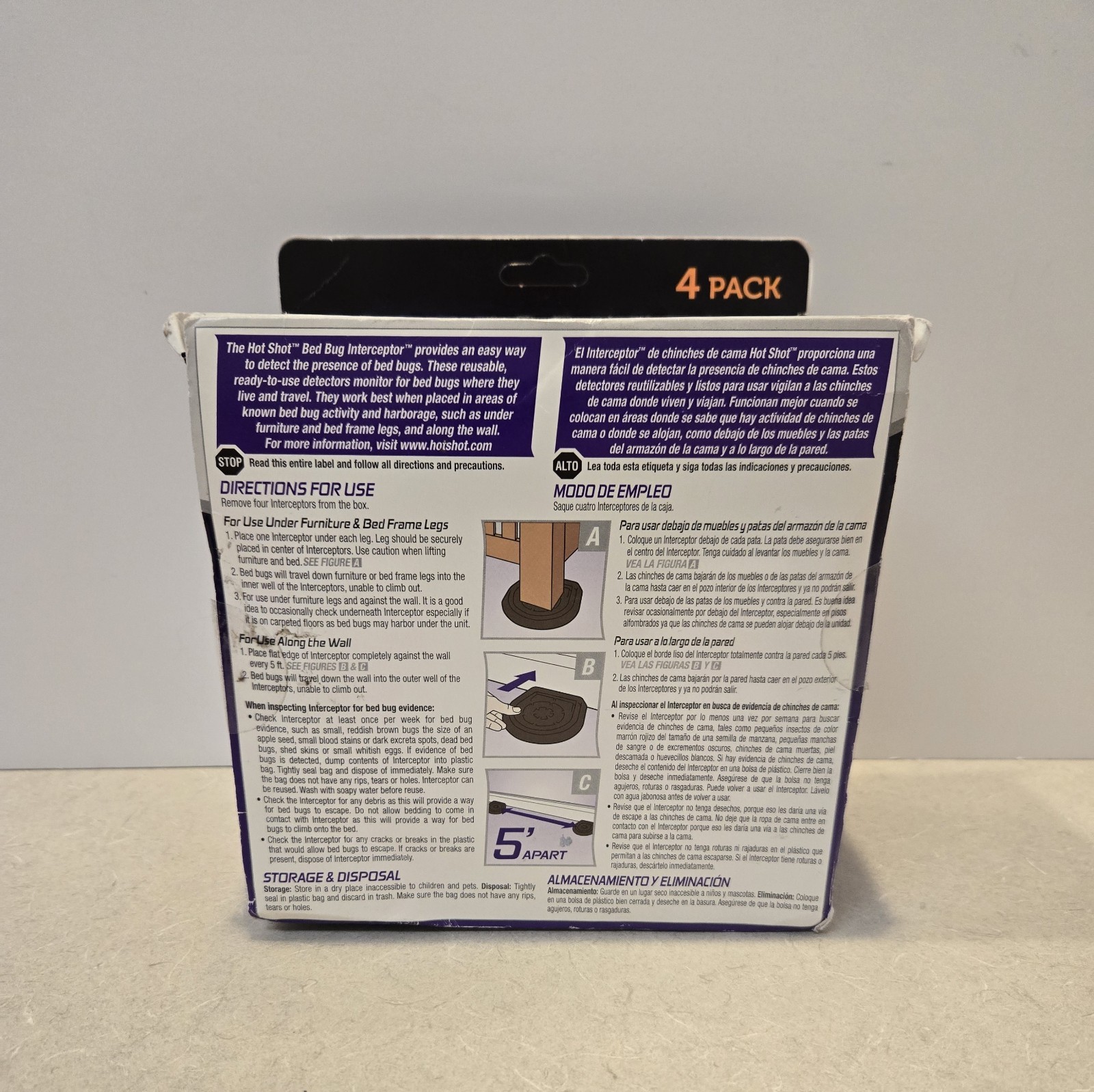 Hot Shot Bed Bug Interceptors, 4-Count