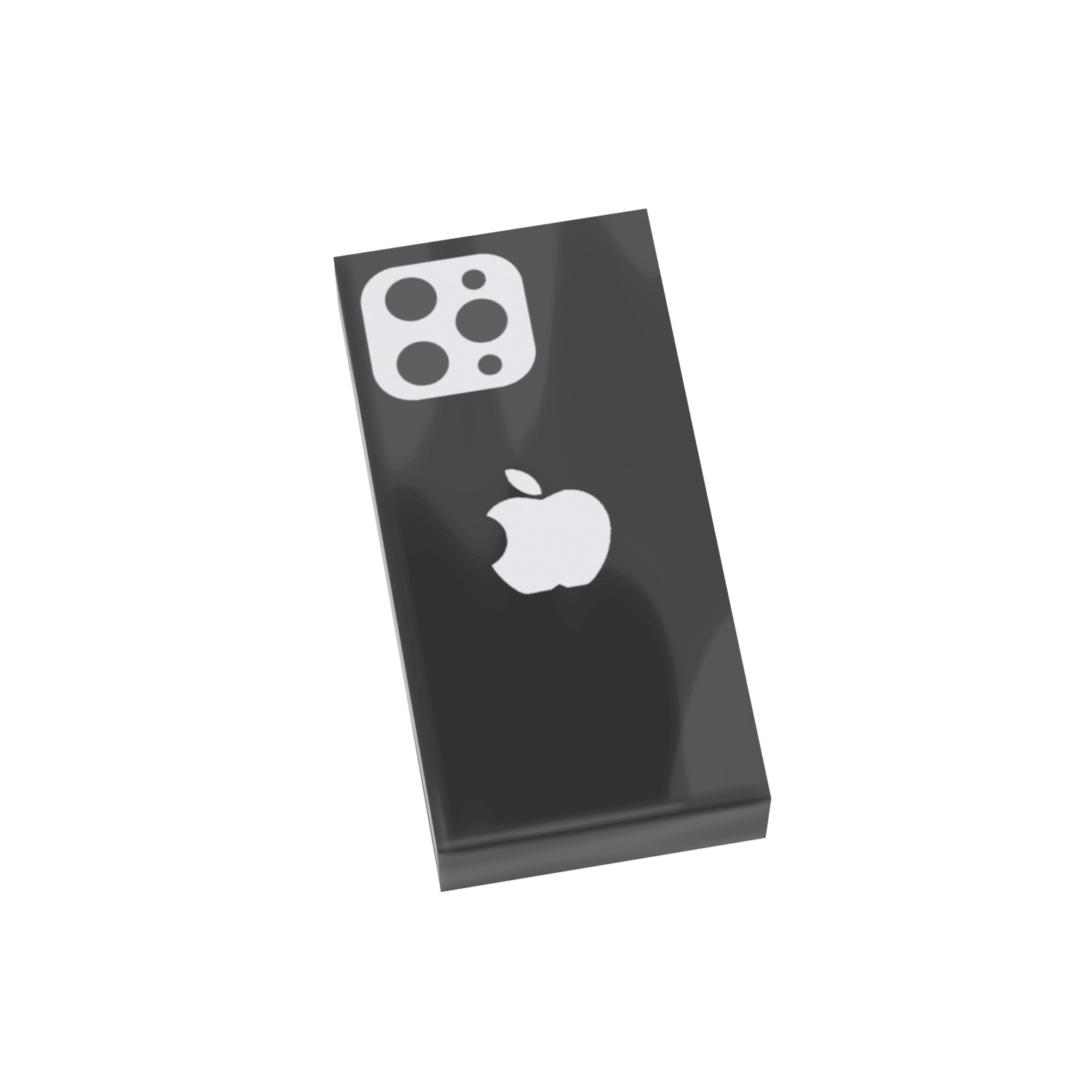 Fruit Phone - Black Cell Phone - Custom Printed (1 x 2) - Brick City - MOC