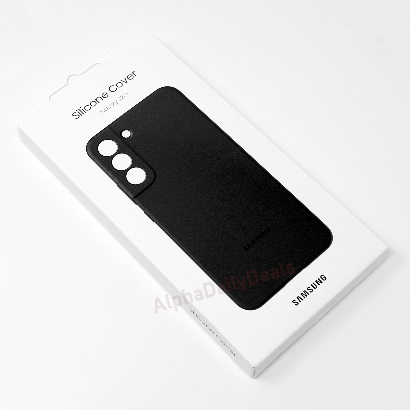 Genuine Samsung Galaxy S22+ Plus Silicone Cover Case Black