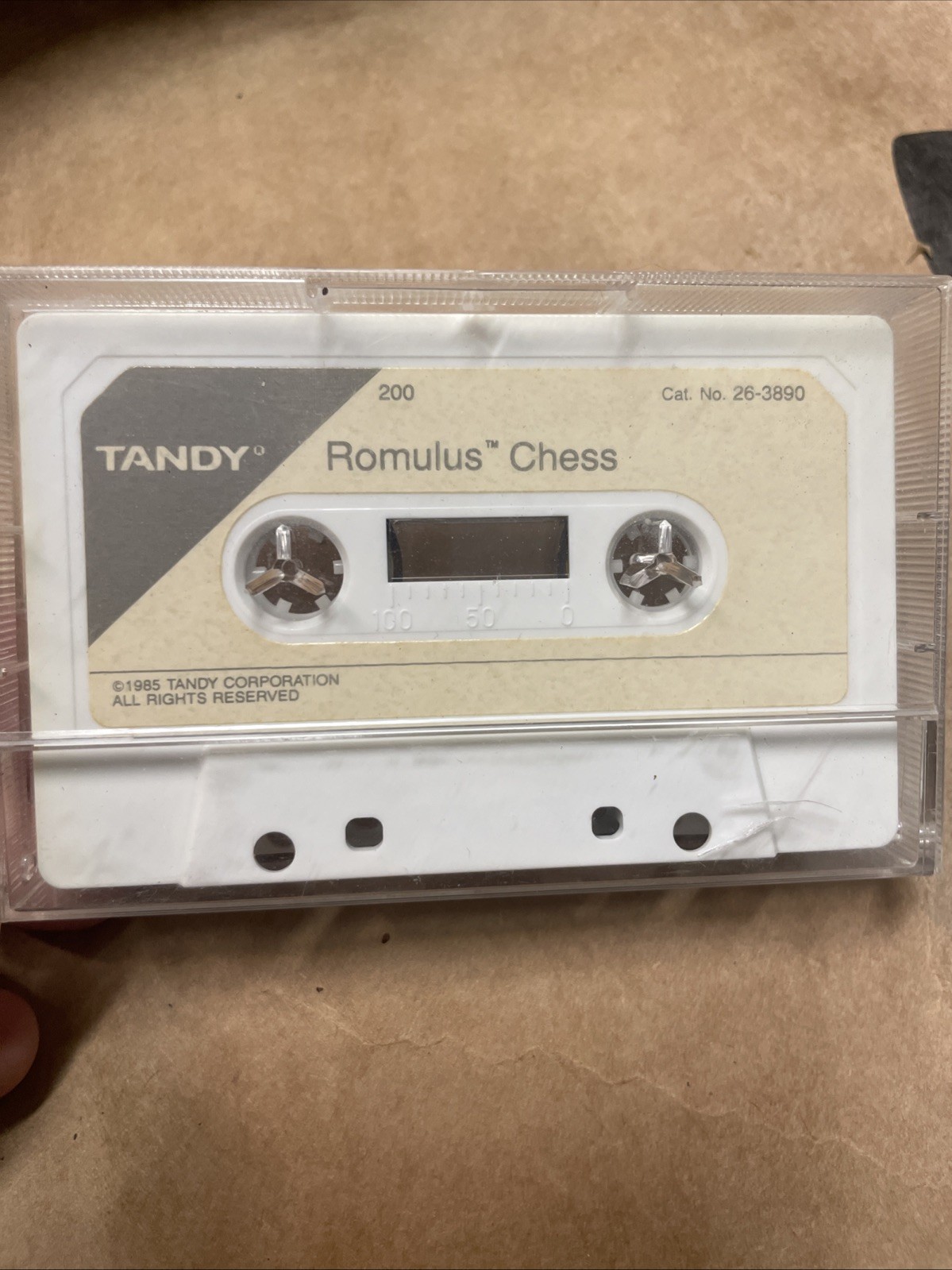 Romulus Chess - Tandy 200 Portable Computer SW Cassette - Rare Strategy Game