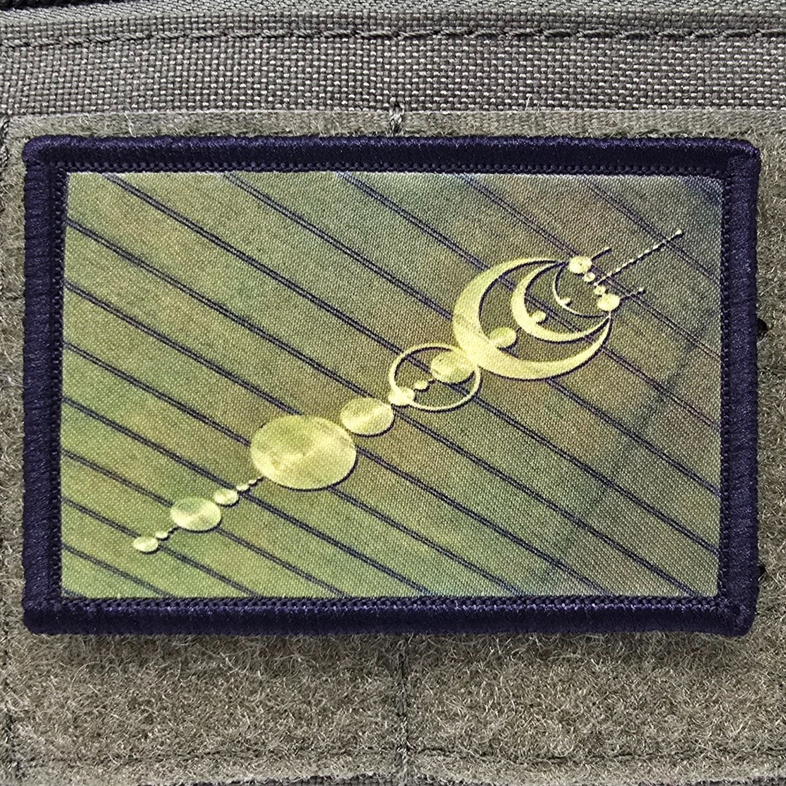 Crop Circle Patch Moral Tactical Meme Military Army USA Flag Hook & Loop 3x2