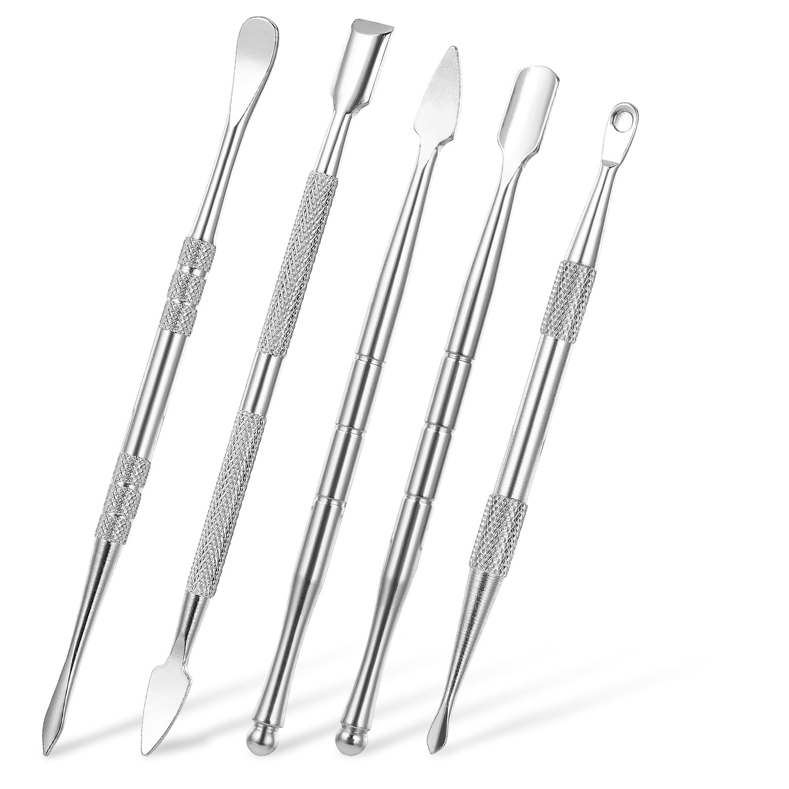 Piriuuo Wax Carving Tools Set, Stainless Steel Clay Sculpting 5 Style