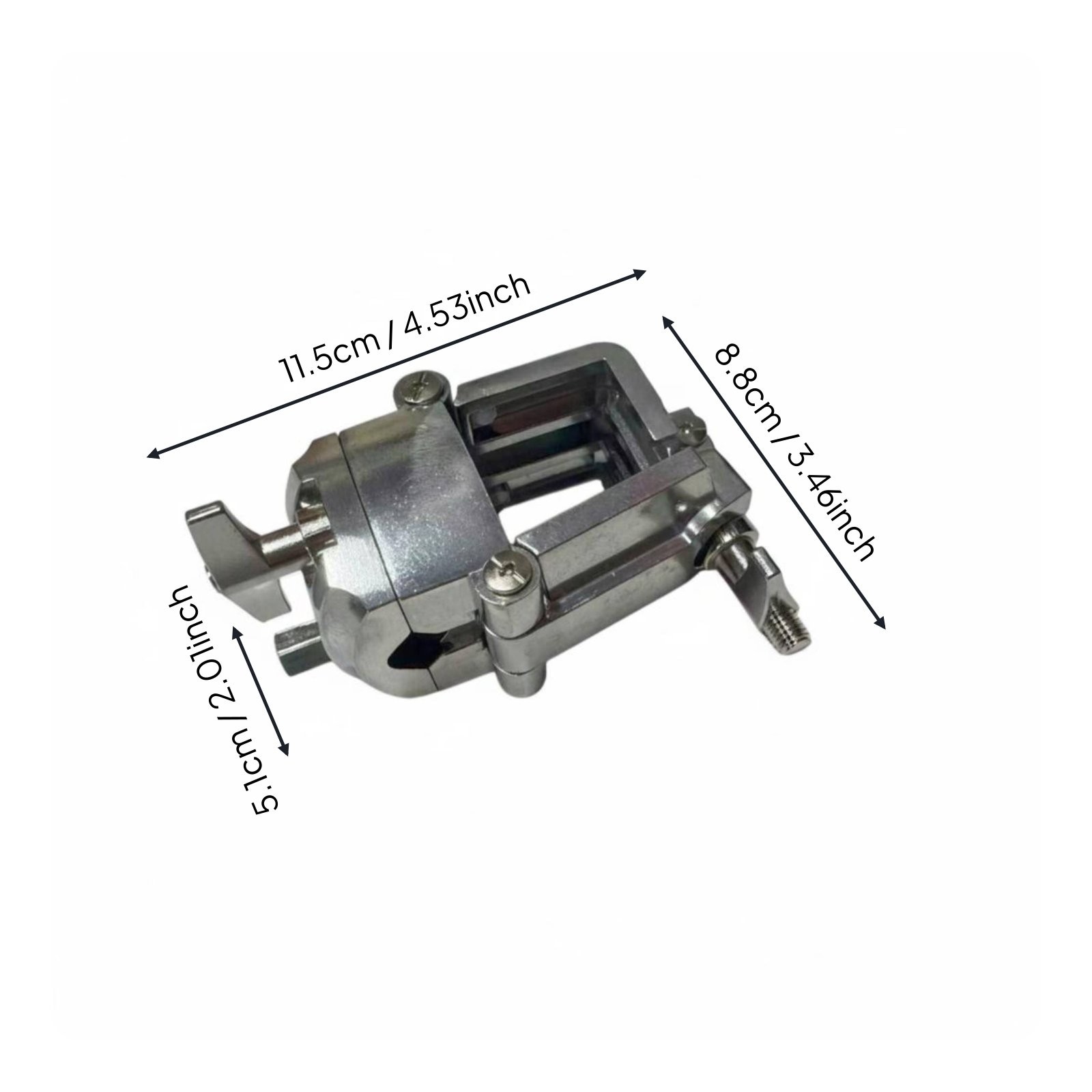 Multi-Function Drum Clamp Sturdy-Duty Percussion Mounting Bracket for Drummers