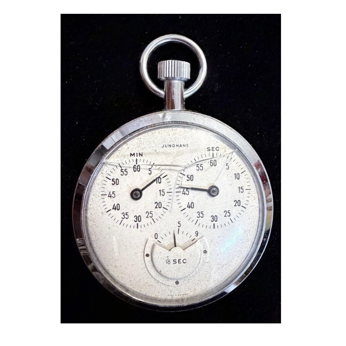 Junghans Mechanical Stopwatch Timer, Silver Metal Time Measurement