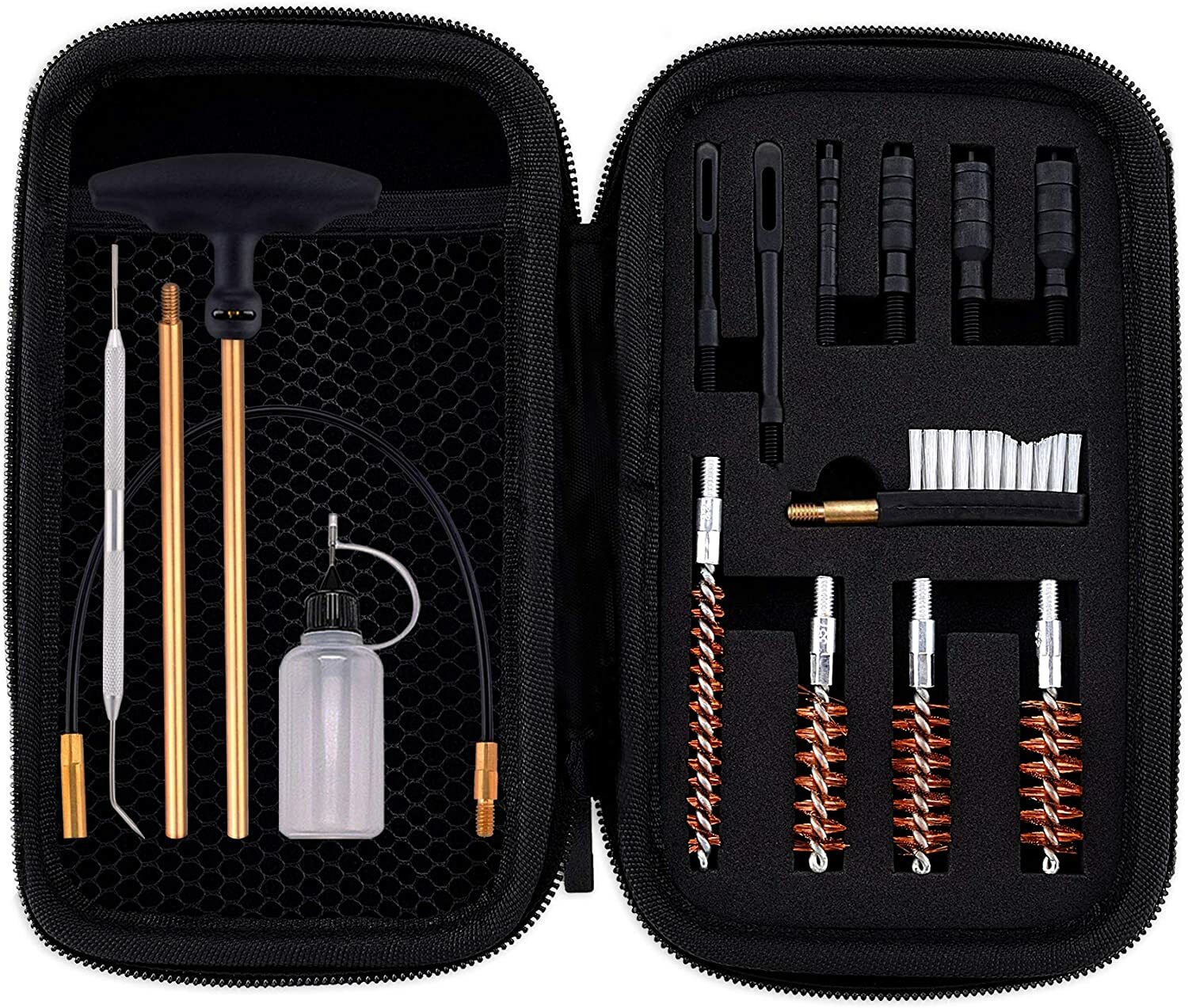 Pistol Cleaning kit .22.357.38 9mm.45 .40 Caliber Cleaning Tools Oil Bottle
