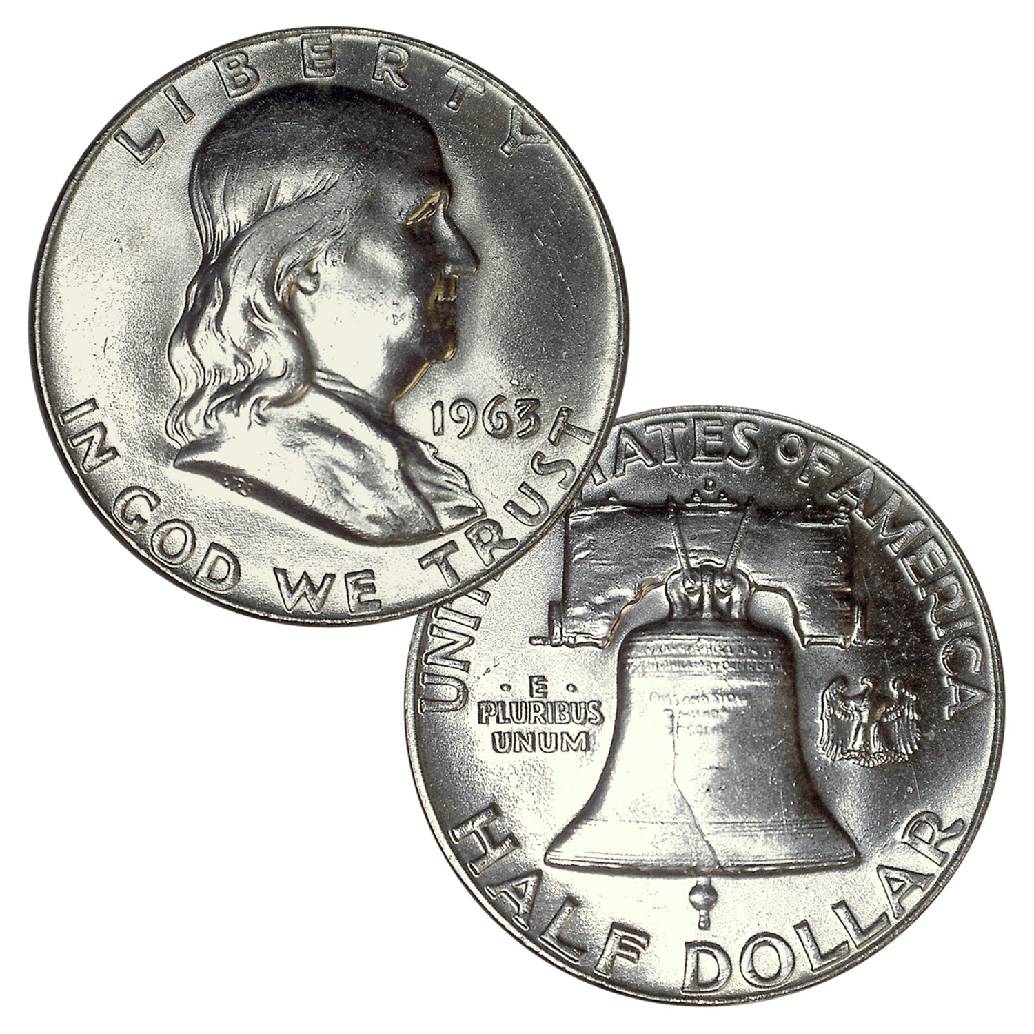 90% Silver Franklin Half Dollar Brilliant Uncirculated Random Date