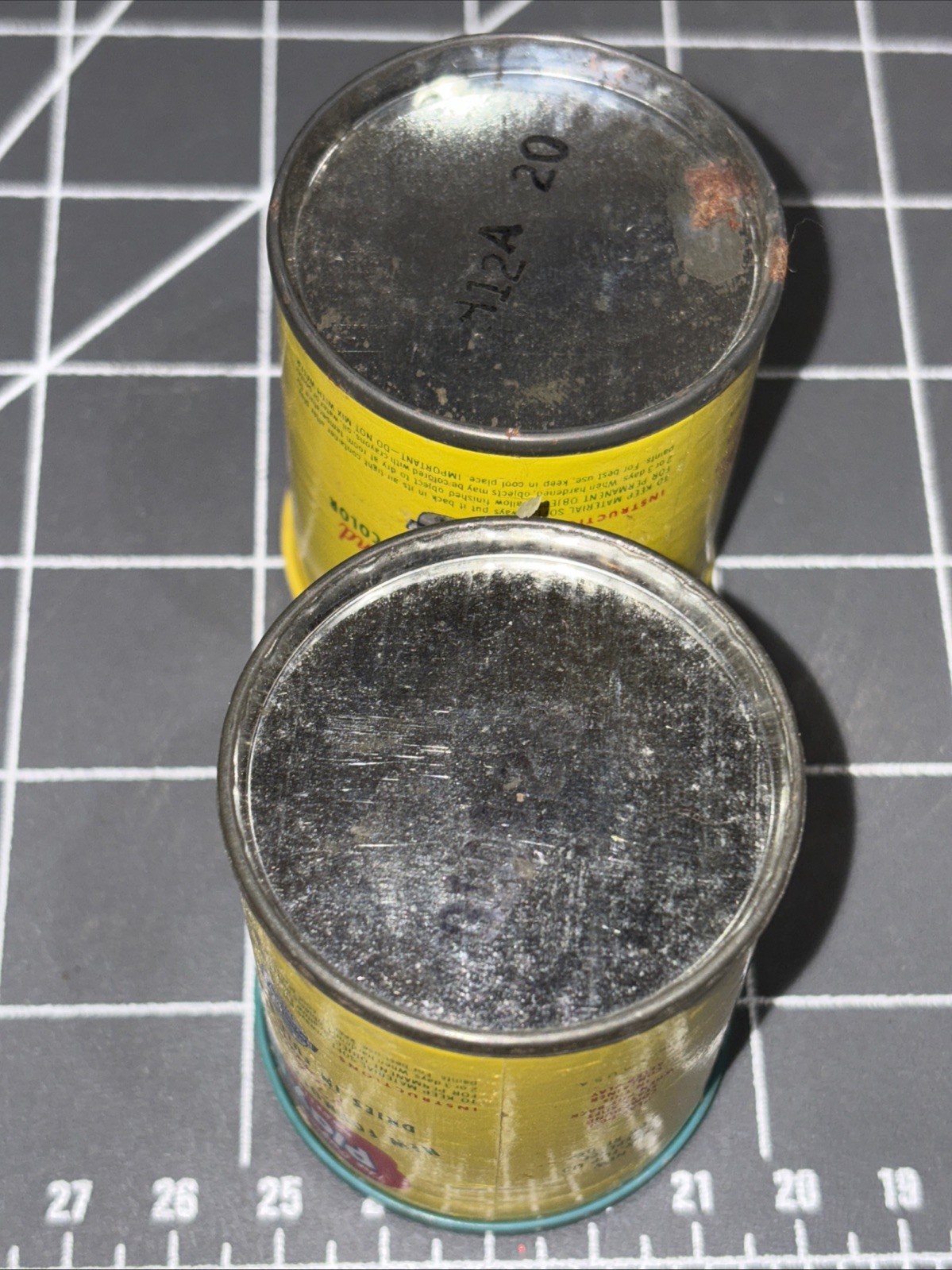 2 Original Play-Doh Vintage Empty 1962 2 Oz Cans