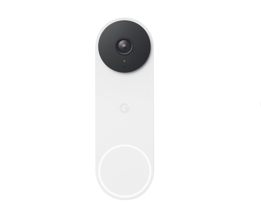 Google - Nest Doorbell Wired (2nd Generation) -- Snow