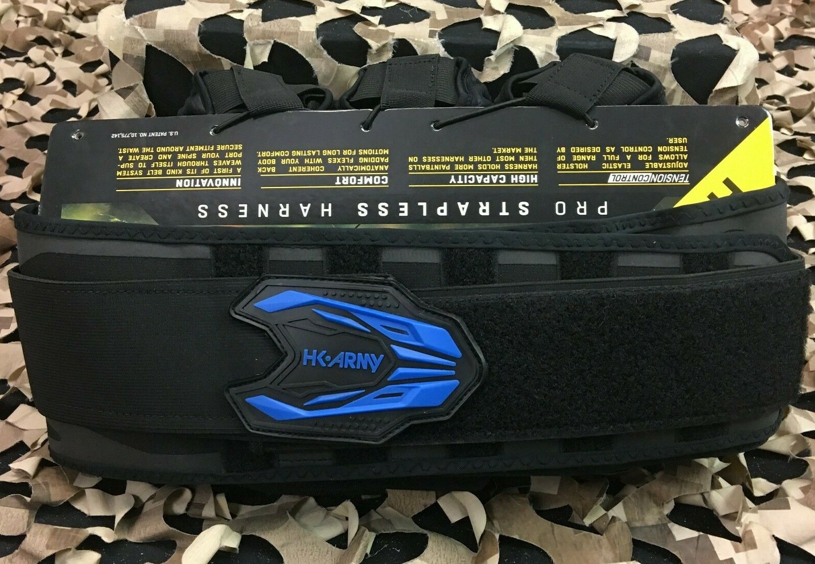 NEW HK Army Zero-G 2.0 5+4+4 Paintball Harness - Black/Blue
